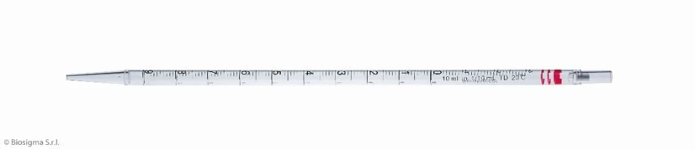 Serological pipette CLEARLine®, 10 ml in 1/10, packed 25 pcs. sterile, high transparency polystyrene
