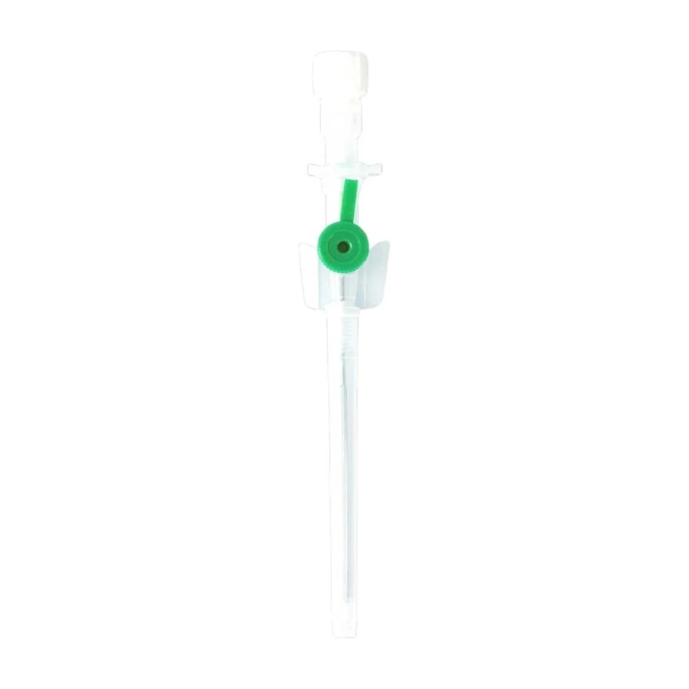 I. V. Cannula, size G 18, green