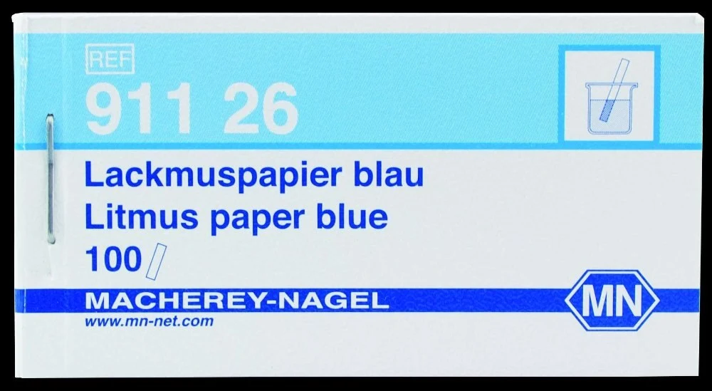 Litmus paper, blue