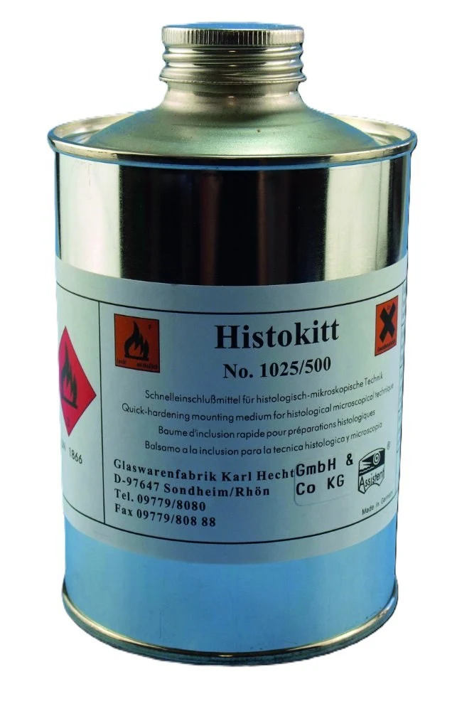 Histokitt, 500 ml, mounting medium for histology/microscopy, light-resistant, neutral, colourless