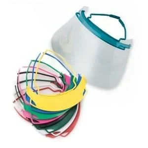 Reusable frame is available in ten designer colors: white, foil protection shield, FaceShield