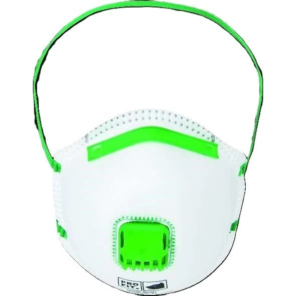 Filtering half mask FFP2 NR D, with valve, shell-shape, non-woven