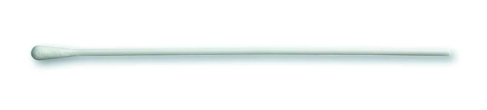 Cotton swab Basic-Line with wooden stick L 150 x ø 2.2 mm, single small cotton bud ø 5 mm, EO-sterilized, 2000270