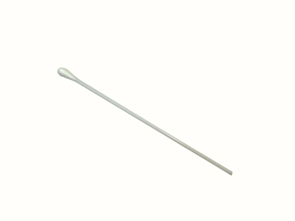 Plastic swab Basic-Line with PS stick L 149 x ø 2.5 mm, single small polyester bud ø 4.9 mm, EO-sterilized