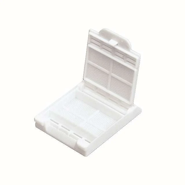 Embedding cassette, PUNCTURE BIOPSY, 45° angle marking area with fine square holes, 2000301