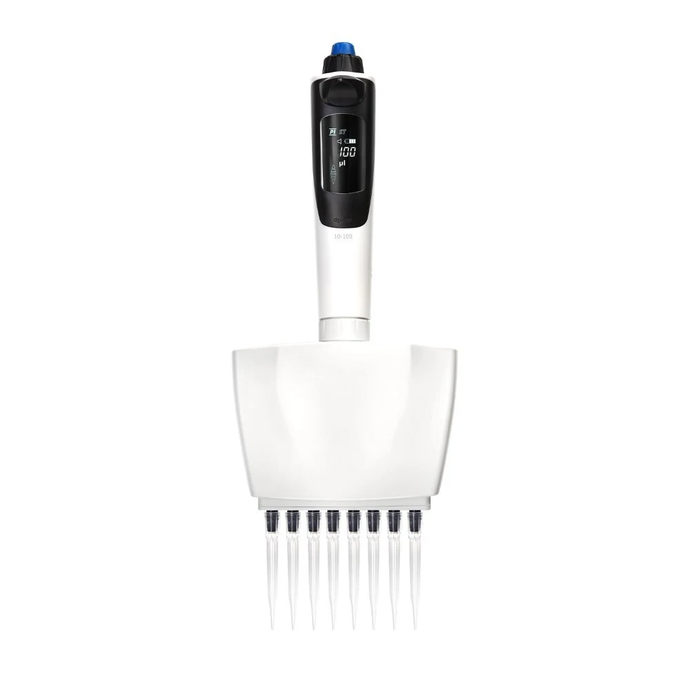 dPette+ electronic 8-channel pipette, 10-100 µl