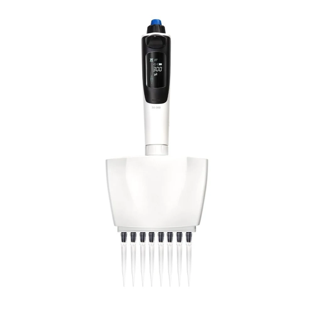 dPette+ electronic 8-channel pipette, 30-300 µl