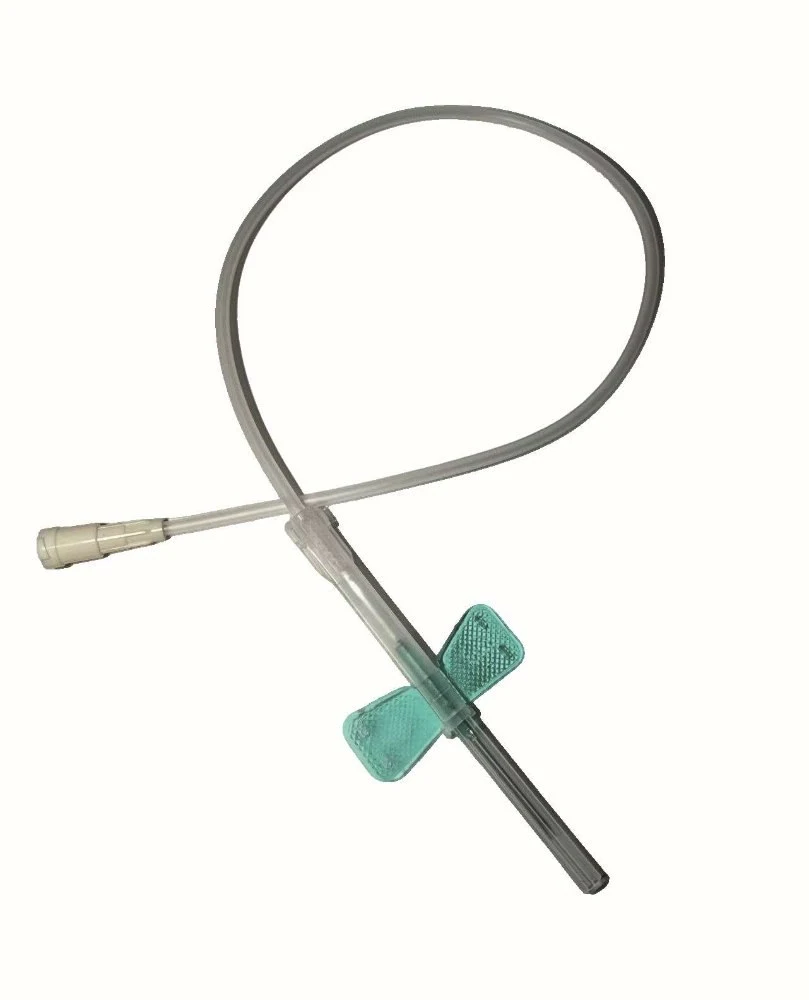 Disposable butterfly needles without holder, EO-sterilised, black