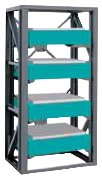 Stacking Frame to stack up to four Jeio Tech OS-7000 series orbital shakers