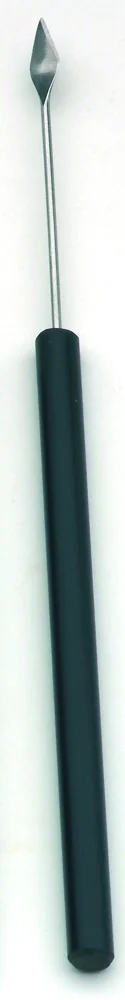 Windaus Preparing needle, 140mm plastic handle, straight, lanzettfoermig