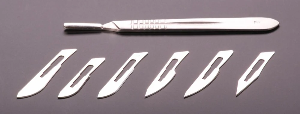 Windaus Skalpellklingen, 50mm long, clenched, 10 pieces