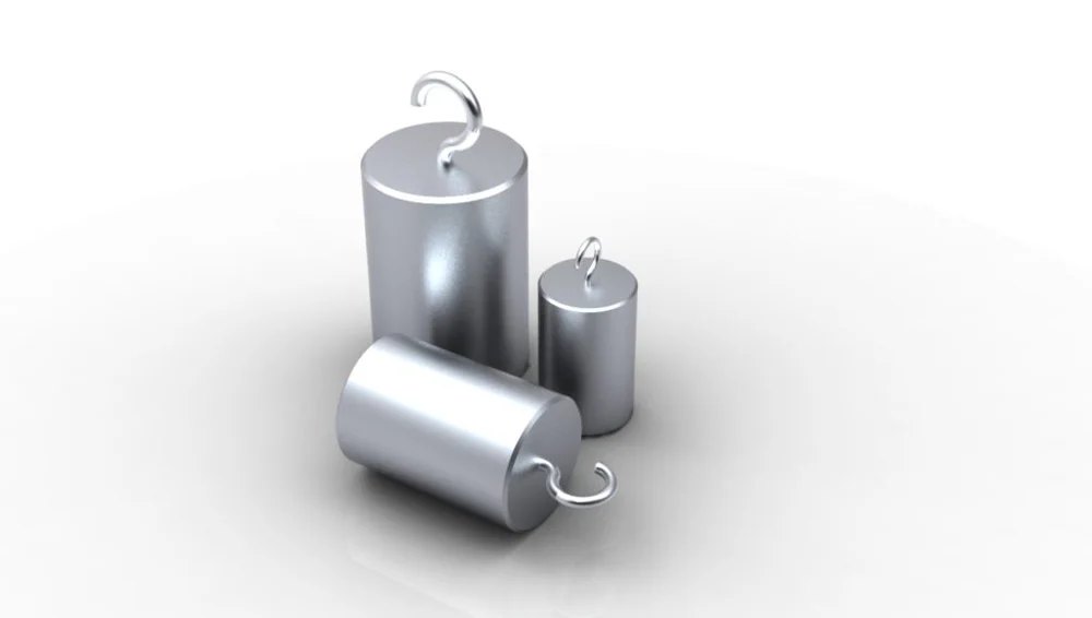 STAINLESS STEEL MASS 2kg M1 WITH 1 HOOK